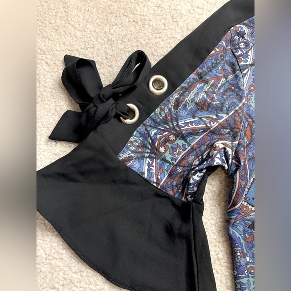 Desigual Yamina Mandala Shift Dress Women Medium Boho Rhinestone New With Tag - Picture 5 of 12